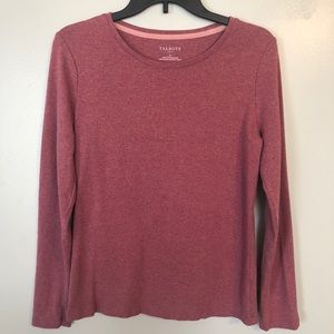 Talbots Rust Colored Crew Neck Long Sleeve Sweater